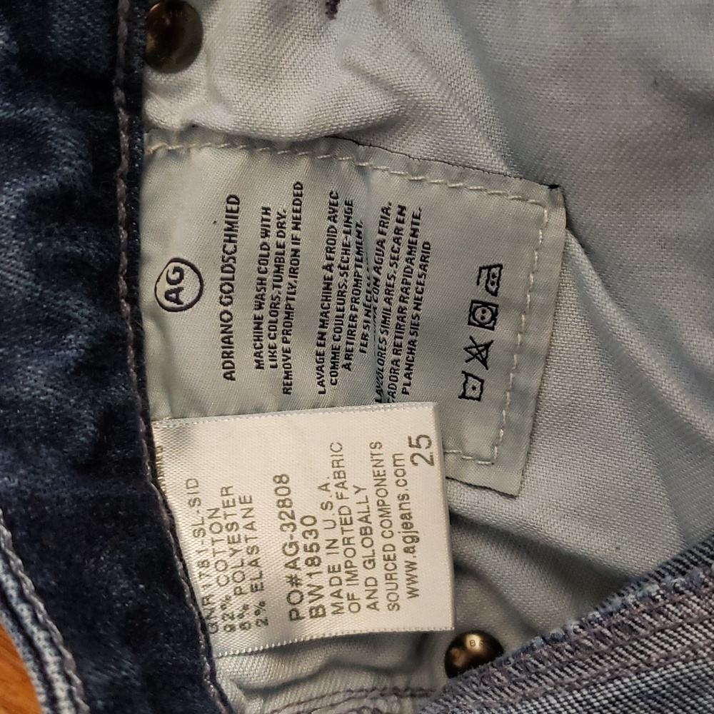 AG Adriano Goldschmied Dark Blue Skinny Jeans Midi - Picture 3 of 7